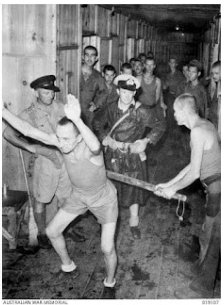 “A group of Australian War Correspondents visited W camp, where they documented disturbing conditions and treatment of prisoners.”