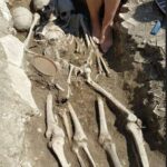 The skeletons of five people with elongated skulls have been dug up in the Russian-annexed region of Crimea, sparking rumours of an “alien” grave.