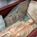 In 1985, archaeologists made a groundbreaking discovery in Karakol village, Russia, when they unearthed a 5,000-year-old burial containing a fascinating artistic feature.