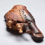 A 3,000 year old Egyptian mummy foot with a prosthetic big toe.