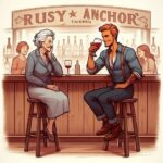 A 75-year-old woman sat at the bar in Rusty Anchor’s Tavern, waiting for her husband.